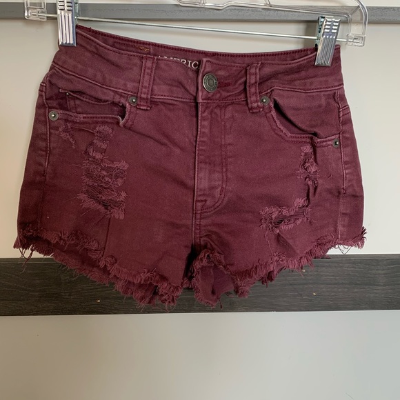 AMERICAN EAGLE OUTFITTERS stretch distressed short size 00 - Picture 9 of 10